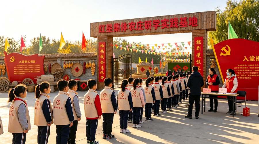 研学实践基地入口 · 集合报到区